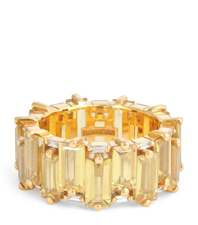 Suzanne Kalan Yellow Gold, Diamond And Sapphire One Of A Kind Ring