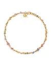 Suzanne Kalan Yellow Gold, White Diamond And Pastel Sapphire La Fantaisie Bracelet In Gold