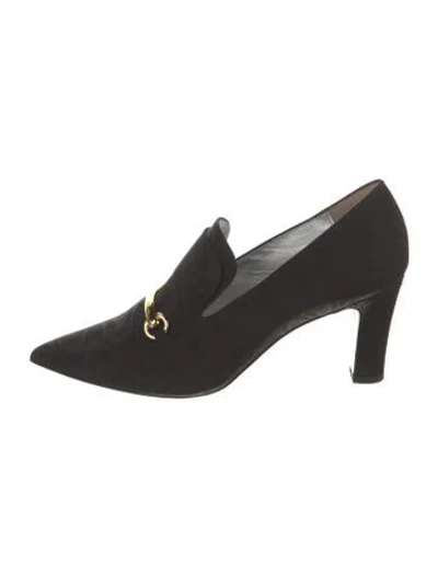 Pre-owned Suzanne Rae Canvas Pumps In Black