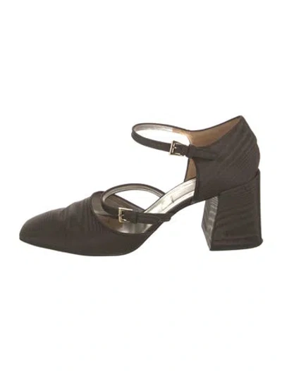 Pre-owned Suzanne Rae D'orsay Pumps In Brown