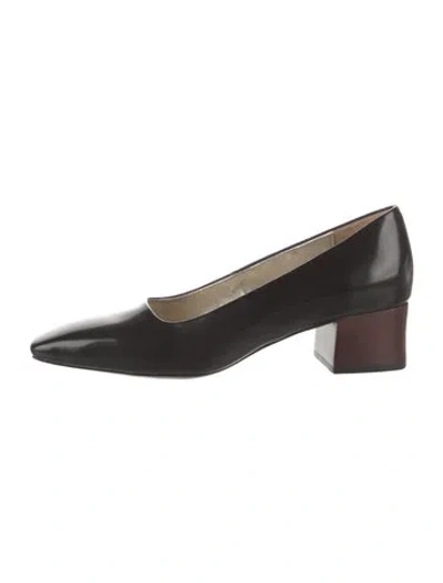 Pre-owned Suzanne Rae Leather Pumps In Black