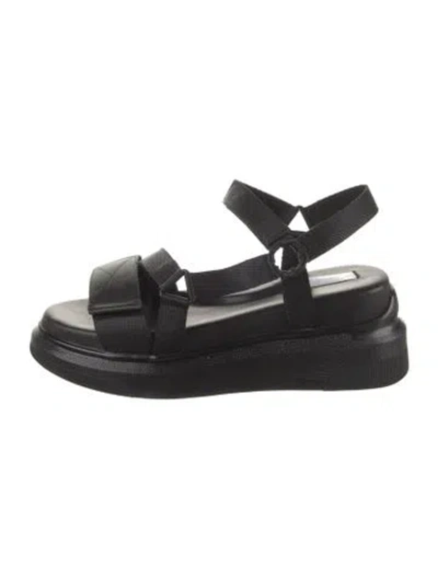 Pre-owned Suzanne Rae Leather Sandals In Black