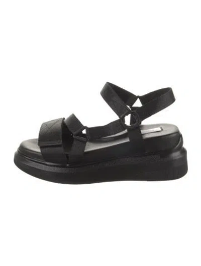 Pre-owned Suzanne Rae Leather Sandals In Black