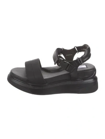 Pre-owned Suzanne Rae Leather Sandals W/ Tags In Black