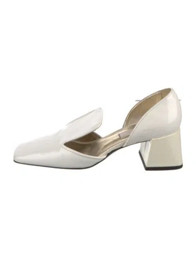 Pre-owned Suzanne Rae Patent Leather D'orsay Pumps In Black