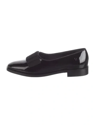 Pre-owned Suzanne Rae Patent Leather Loafers W/ Tags In Black