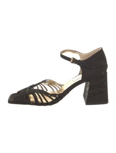 Pre-owned Suzanne Rae Sandals In Black