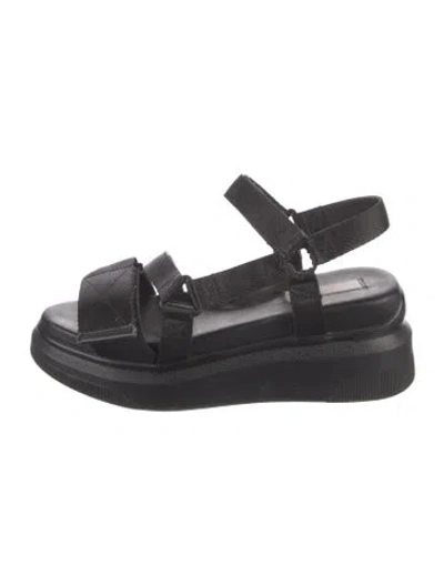 Pre-owned Suzanne Rae Slingback Sandals In Black
