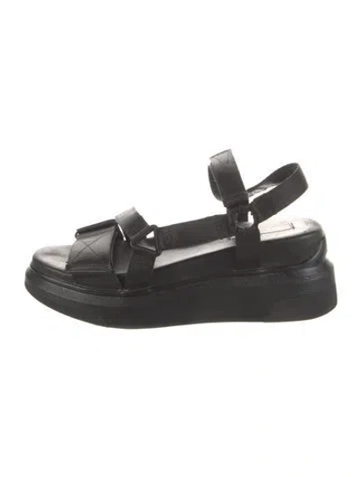 Pre-owned Suzanne Rae Slingback Sandals In Black