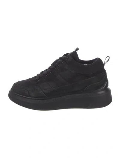 Pre-owned Suzanne Rae Suede Sneakers In Black