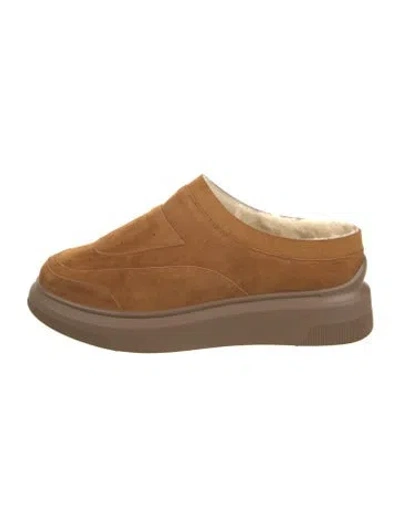 Pre-owned Suzanne Rae Suede Sneakers In Brown