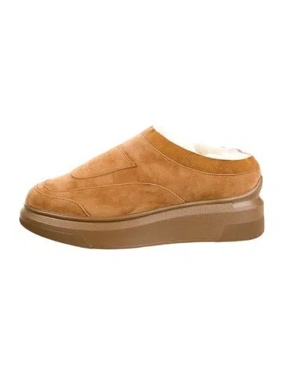 Pre-owned Suzanne Rae Suede Sneakers In Brown