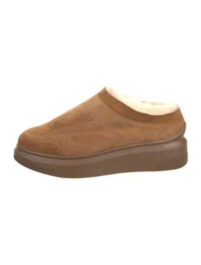 Pre-owned Suzanne Rae Suede Sneakers In Brown
