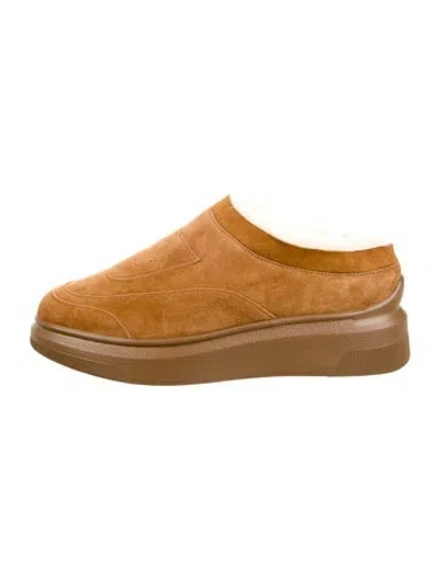 Pre-owned Suzanne Rae Suede Sneakers In Brown