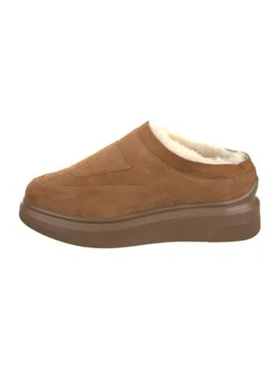 Pre-owned Suzanne Rae Suede Sneakers In Brown