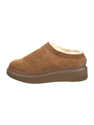 Pre-owned Suzanne Rae Suede Sneakers In Brown