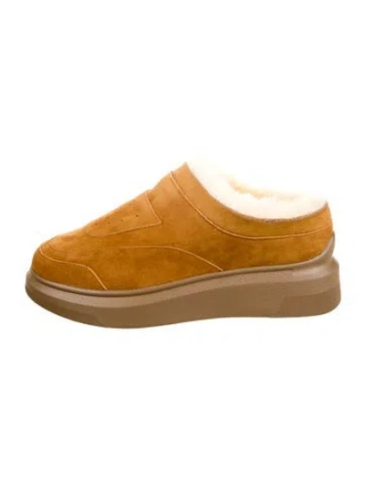 Pre-owned Suzanne Rae Suede Sneakers In Brown