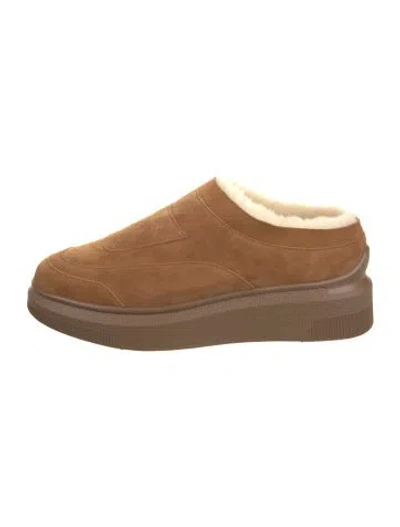 Pre-owned Suzanne Rae Suede Sneakers In Brown