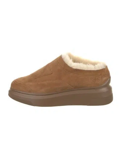 Pre-owned Suzanne Rae Suede Sneakers In Brown