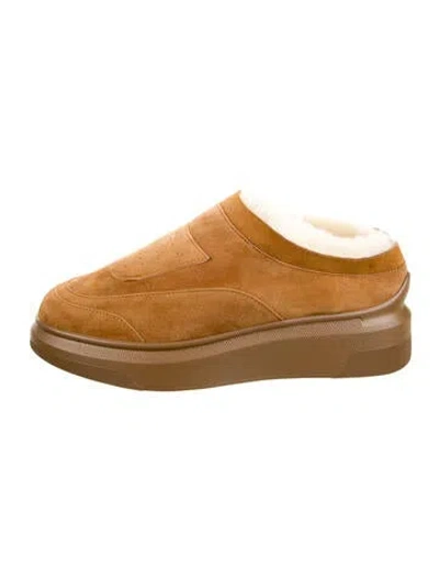 Pre-owned Suzanne Rae Suede Sneakers In Brown