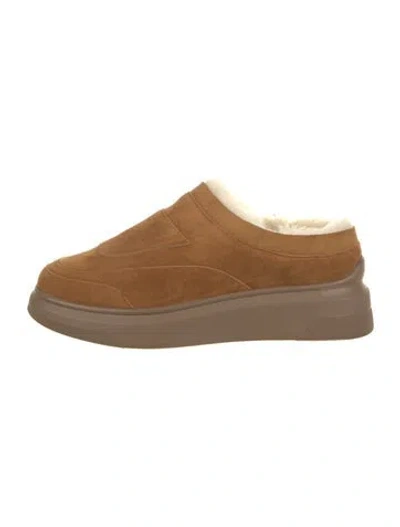 Pre-owned Suzanne Rae Suede Sneakers In Brown