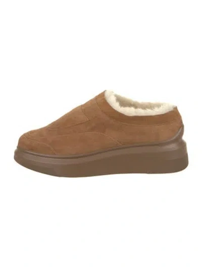 Pre-owned Suzanne Rae Suede Sneakers In Brown