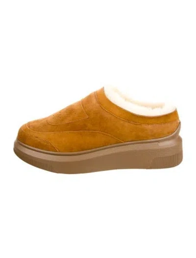 Pre-owned Suzanne Rae Suede Sneakers In Brown
