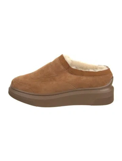 Pre-owned Suzanne Rae Suede Sneakers In Neutral