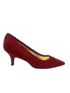 Suzanne Rae Women's Alcott Whip Stitch Pump Heels In Red In Red