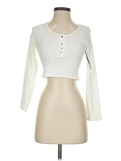 Pre-owned Suzette 3/4 Sleeve T-shirt In Ivory