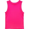 Suzette Collection Kids' Crewneck Rib Tank In Pink