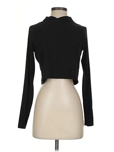 Pre-owned Suzette Long Sleeve Top Black Turtleneck Tops