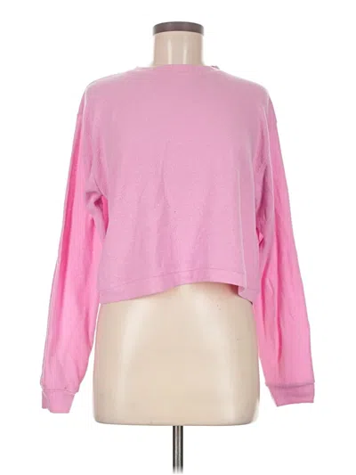 Pre-owned Suzette Long Sleeve Top Pink Turtleneck Tops