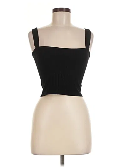 Pre-owned Suzette Sleeveless Top Black Strapless Neckline Tops