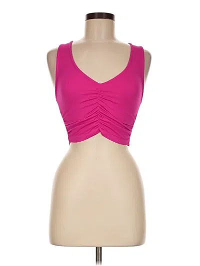 Pre-owned Suzette Sleeveless Top Pink Sweetheart Neckline Tops