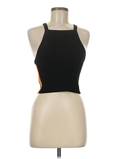 Pre-owned Suzette Tank Top Black Halter Neckline Tops