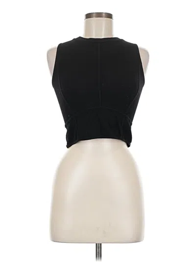 Pre-owned Suzette Tank Top Black Halter Neckline Tops