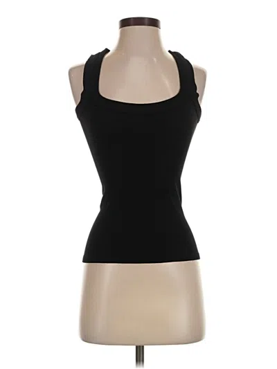 Pre-owned Suzette Tank Top Black Halter Neckline Tops