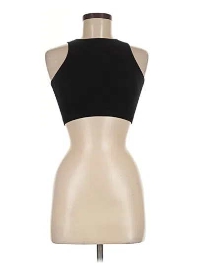 Pre-owned Suzette Tank Top Black Halter Neckline Tops