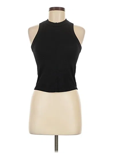 Pre-owned Suzette Tank Top Black Halter Neckline Tops