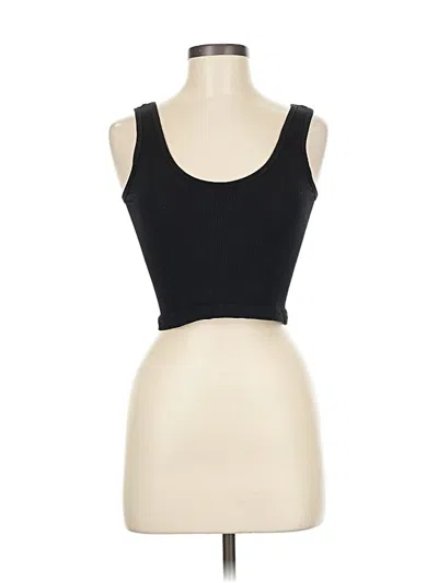 Pre-owned Suzette Tank Top Black Strapless Neckline Tops