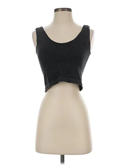 Pre-owned Suzette Tank Top Black Strapless Neckline Tops