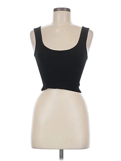 Pre-owned Suzette Tank Top Black Strapless Neckline Tops
