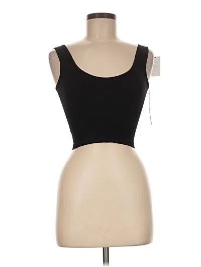 Pre-owned Suzette Tank Top Black Strapless Neckline Tops