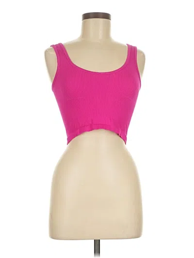 Pre-owned Suzette Tank Top Pink Strapless Neckline Tops