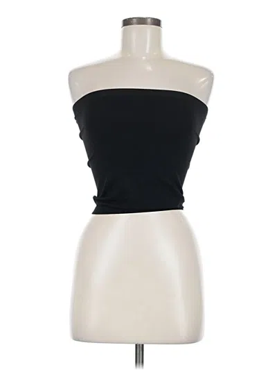 Pre-owned Suzette Tube Top Black Strapless Neckline Tops