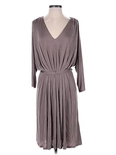 Pre-owned Suzi Chin For Maggy Boutique Casual Dress In Gray