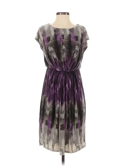 Pre-owned Suzi Chin For Maggy Boutique Casual Dress In Purple