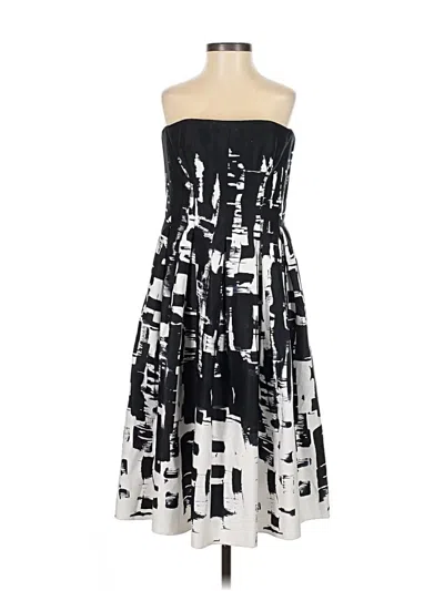 Pre-owned Suzi Chin For Maggy Boutique Cocktail Dress In Black
