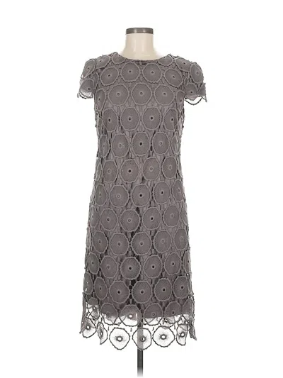 Pre-owned Suzi Chin For Maggy Boutique Cocktail Dress In Gray